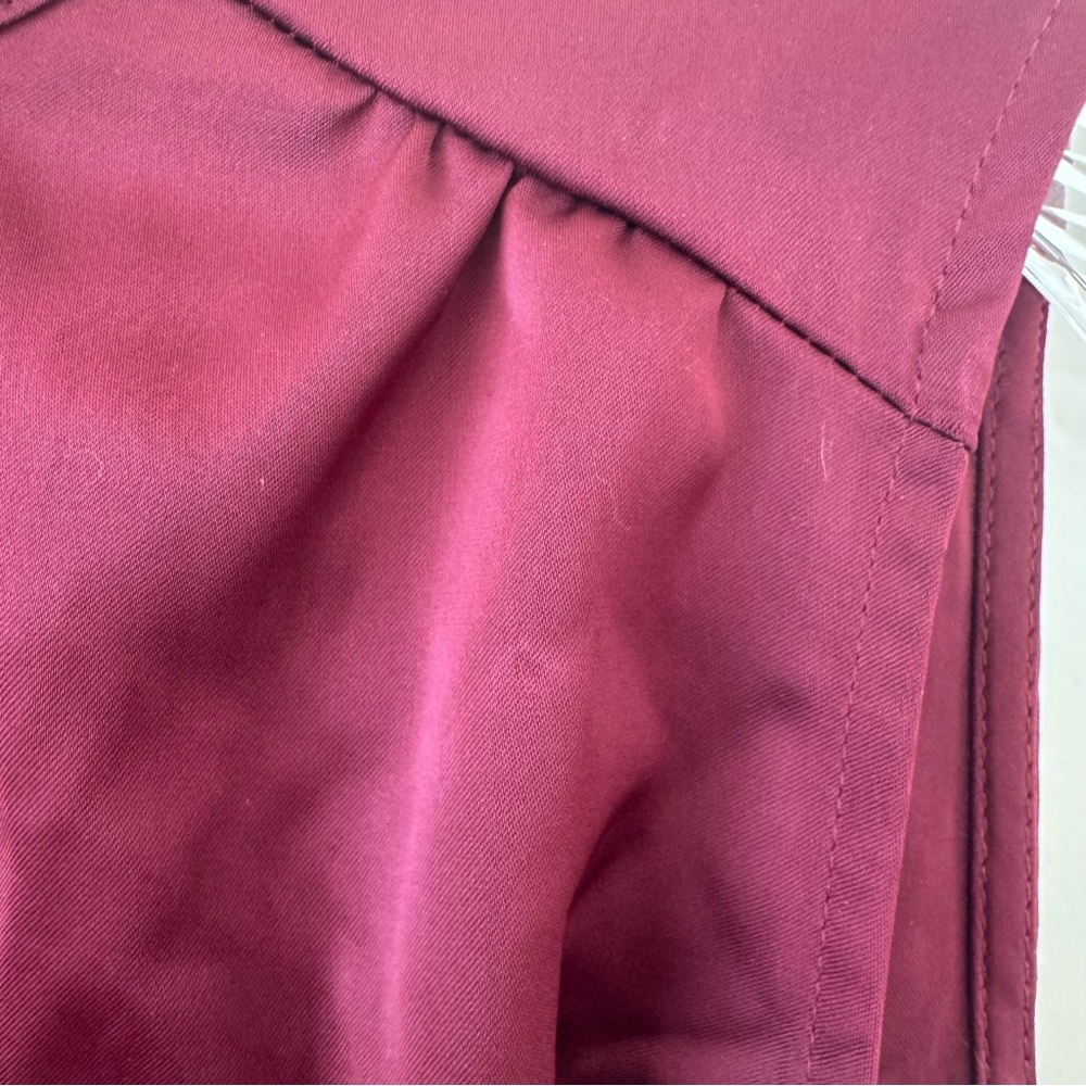 Lulus Classic Elegance Wine Red Satin Maxi Dress small - Picture 4 of 9